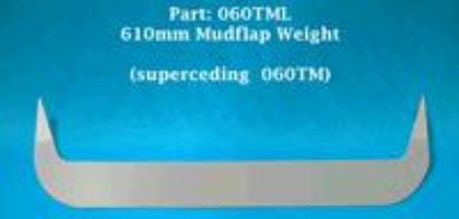 Picture of MUDFLAP WEIGHT CURVED EDGE 24 - 060TML