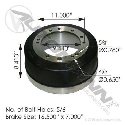 Picture of DRUM BRAKE DM185 GP - BD733