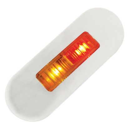 Picture of LV LED Amber/Red Low Profile Marker Lamps - 84mm x 29mm x 9mm - EL1419