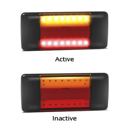 Picture of MARINE STOP/TAIL INDICATOR BLACK WITH REFLECTOR - L223BARM2