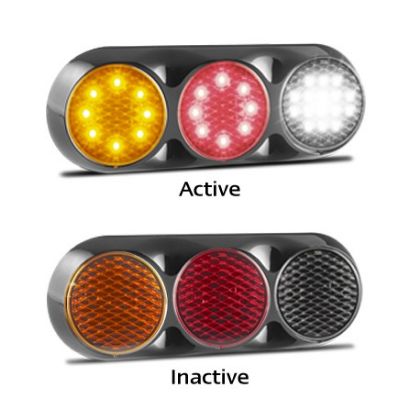 Picture of LED 12V STOP/TAIL/IND/REV CHROME - L82CARW