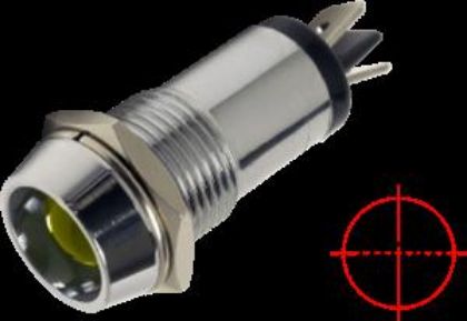 Picture of PILOT LAMP 24V CHROME AMBER LED - N62095BL