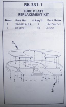 Picture of SAF LO LUBE PLATES FW331 9 BOLT - RK3311
