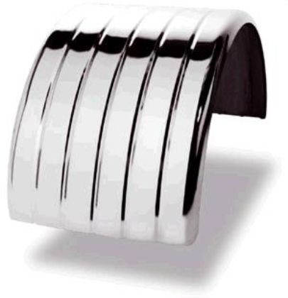 Picture of MUDGUARD S/STEEL GROOVED SURFACE CURVED EDGES - SS11SINC