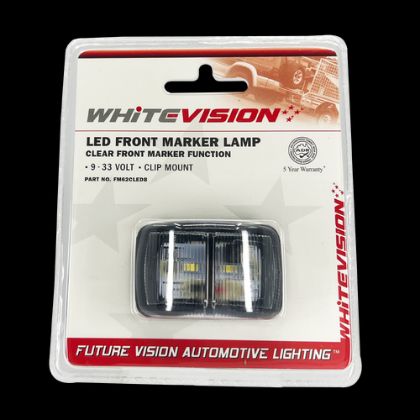 Picture of Clear LED Front Clearance Marker 9-33V 0.5m Cable BLISTER - FM62CLEDB