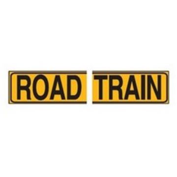 Picture of ROAD TRAIN SIGN 600X250MM 2 PCE - MSRT2006A
