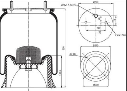 Picture of AIR BAG (3229002900) - BP1830