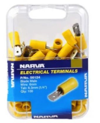 Picture of TERMINAL;BLADE YELLOW 5-6MM INSULATED - N56124