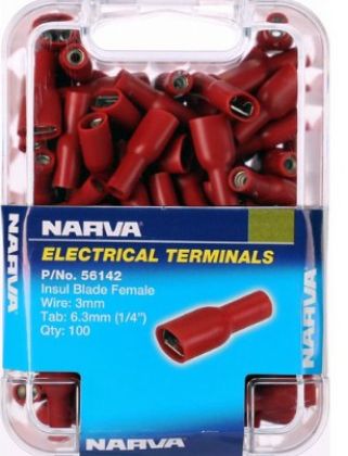 Picture of RED FEMALE QC TERMINAL PKT 100 - N56142