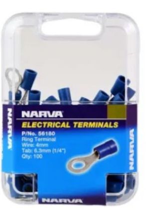 Picture of Terminal Ring 4mm 1/4" -100 - N56180