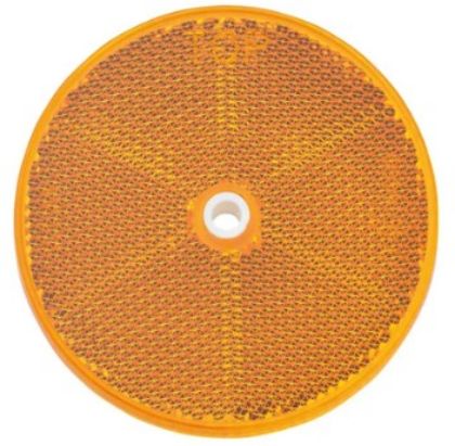 Picture of REFLECTOR AMBER 80MM ROUND - N84021