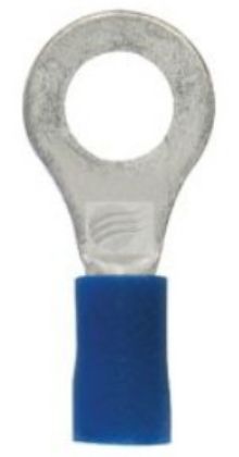 Picture of RING TERMINAL 10PK BLUE 4MM WIRE 6MM HOLE - TE1206BL