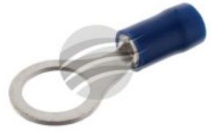 Picture of RING TERMINAL 10PK  BLUE 4MM WIRE 8MM HOLE - TE1208BL