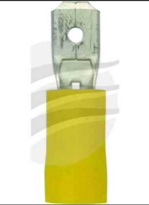 Picture of BLADE TERMINAL MALE YELLOW 10PK - TE4456BL