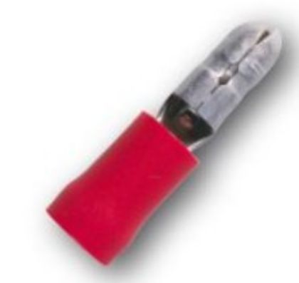 Picture of MALE BULLET TERMINAL RED 10PK - TE4814BL