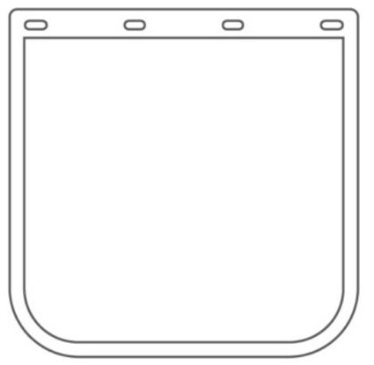 Picture of MUDFLAP 18D X 18W WHITE - 18X18