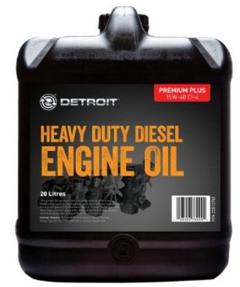 Picture of DETROIT OIL 15W-40 CI-4 20 LTR PRE EGR DD PREMIUM PLUS CI-4 - 23512741