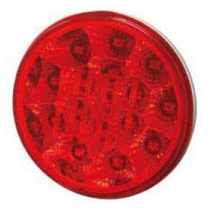 Picture of RED LED STOP TAIL RED LENS MULTIVOLT - ELM22551WRVBL