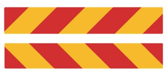 Windsor Truck Bits. Chevron Class 400 2 X 800 X 100 Decal (PAIR) - 130.0075