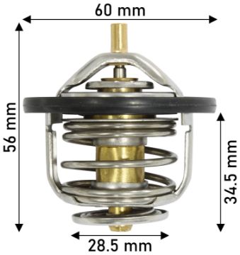 Picture of THERMOSTAT LESS JIGGLE PIN - 82DEG RHS - 18A3523DAYCO