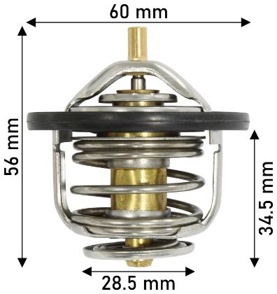Picture of THERMOSTAT LESS JIGGLE PIN - 82DEG RHS - 18A3523DAYCO