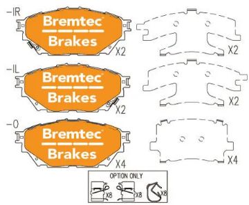 Picture of HEAVY-HAULER COMMERCIAL MITS FUSO CANTER PAD SET FRONT - BT21880TL